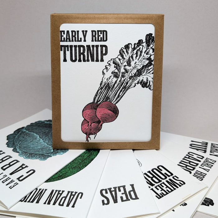 Shaker Vegetables - Seed Packet Box set of Six Cards