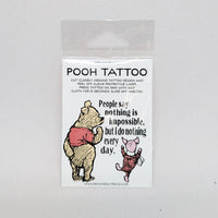 Piglet and Pooh - Do Nothing (Temporary Tattoo)