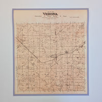 Township of Verona, WI - Vintage Map Reproduction