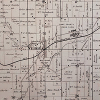 Township of Verona, WI - Vintage Map Reproduction