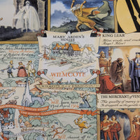 Stratford upon Avon - Shakespeare Vintage Map