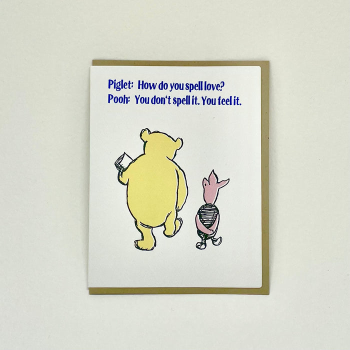 Feel Love - Pooh Card