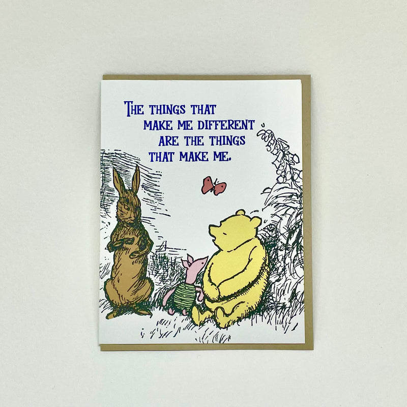 The Things that Make me Different... - Pooh Card