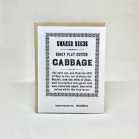 Early Flat Dutch Cabbage - Shaker Seeds