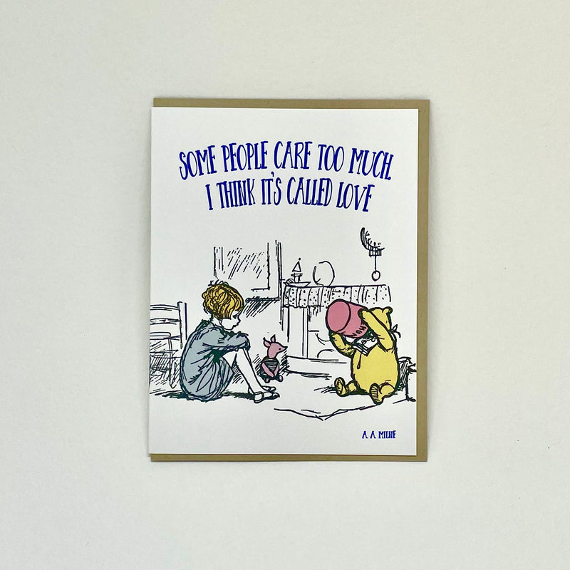 Some People Care too Much - Pooh Card