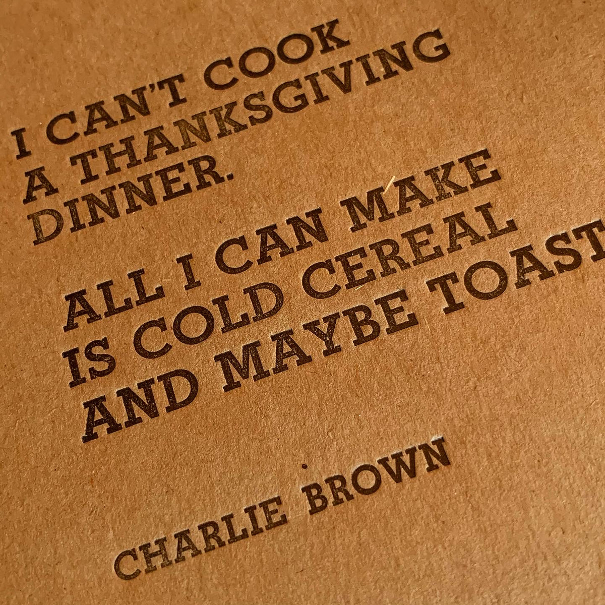 Charlie Brown Thanksgiving