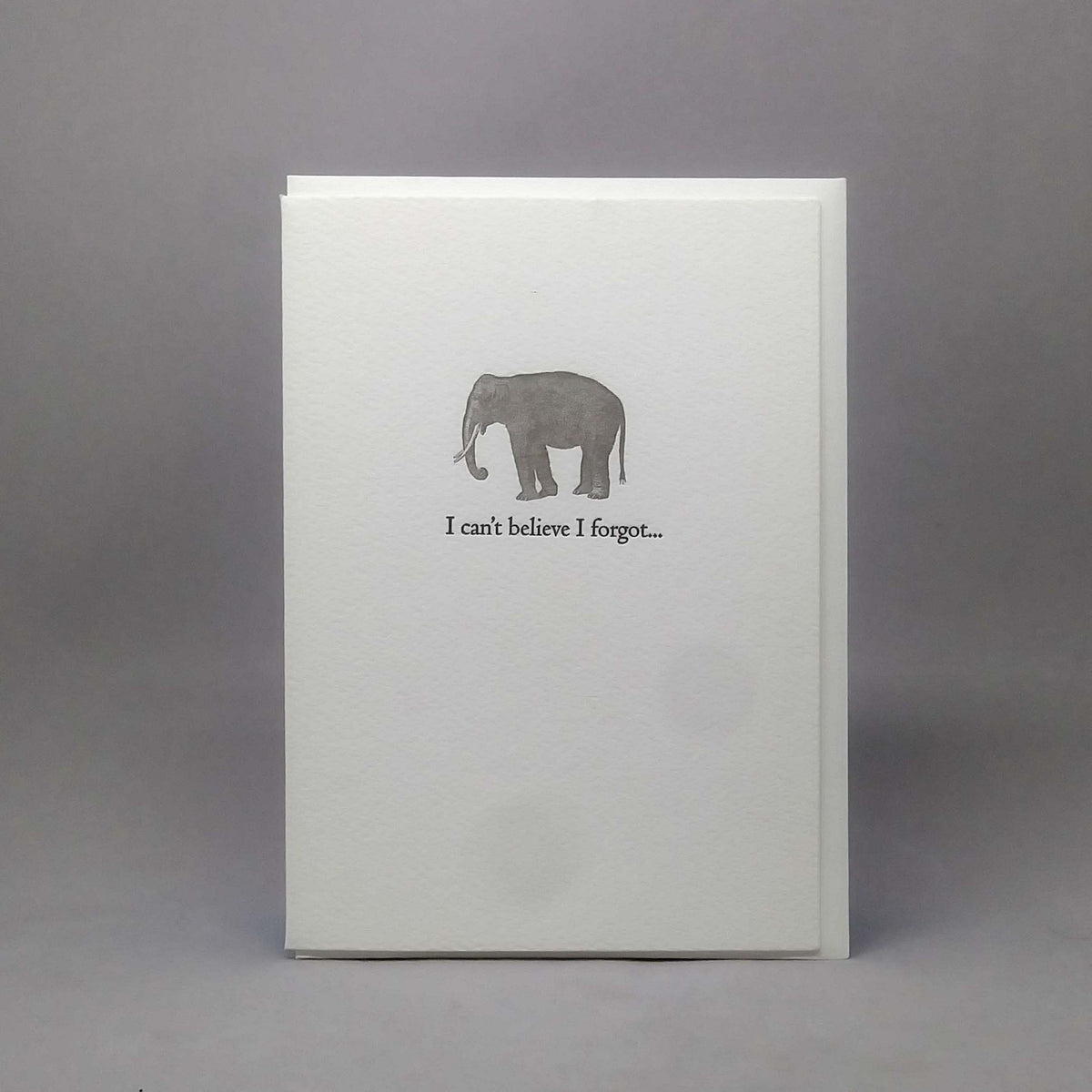 Elephant, I Forgot...