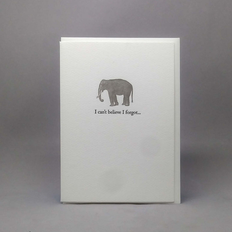 Elephant, I Forgot...