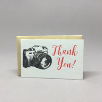 Thank You Camera Mini Gift Card Holder