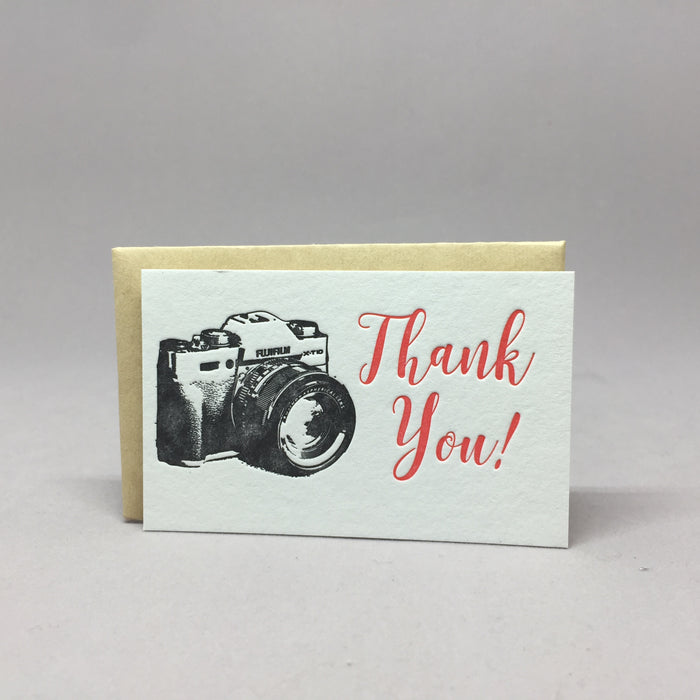 Thank You Camera Mini Gift Card Holder