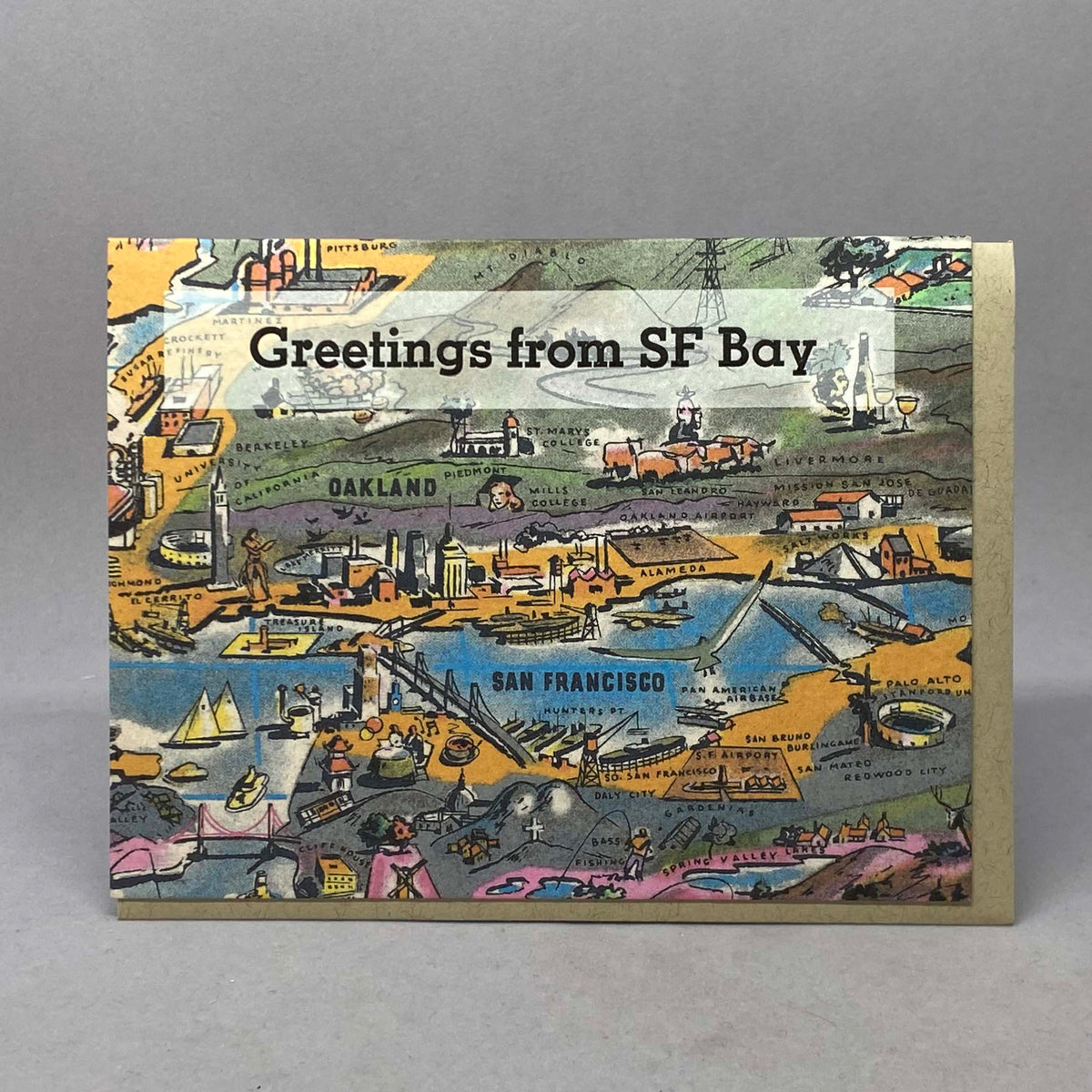 San Francisco Bay - Vintage Postcard