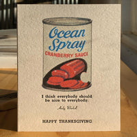 Andy Warhol Cranberry Sauce Thanksgiving