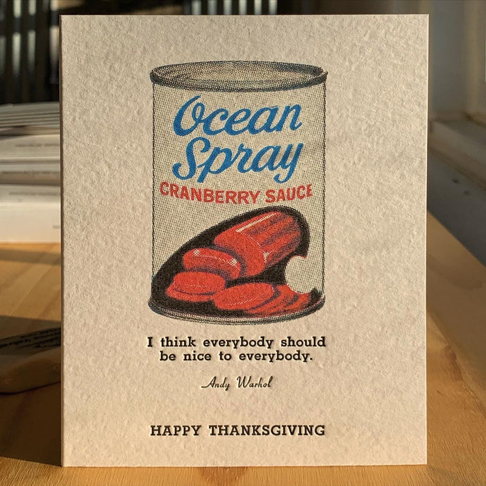 Andy Warhol Cranberry Sauce Thanksgiving