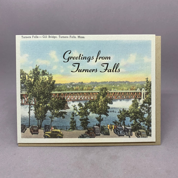 Greetings from Turner's Falls Bridge - Vintage