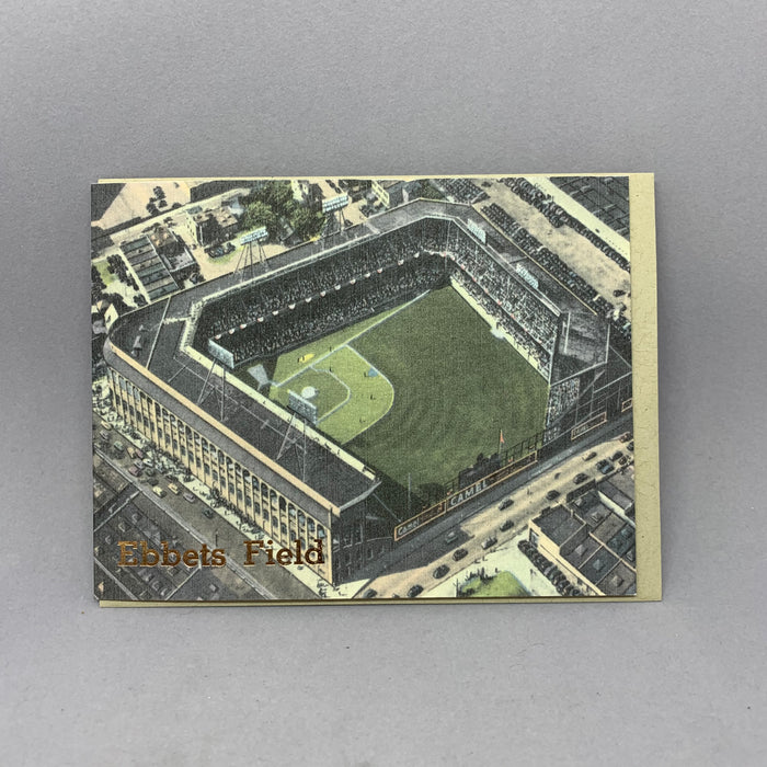 Vintage Ebbets Field Brooklyn Card