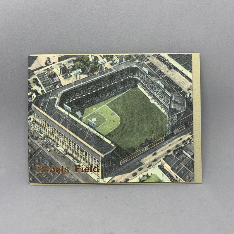 Vintage Ebbets Field Brooklyn Card