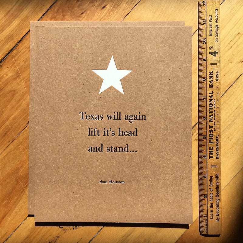 Texas will again lift it's head up.