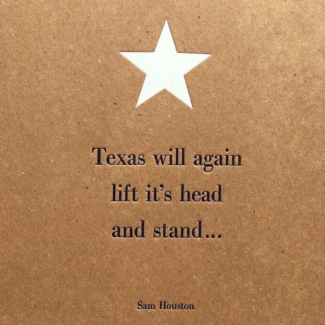 Texas will again lift it's head up.