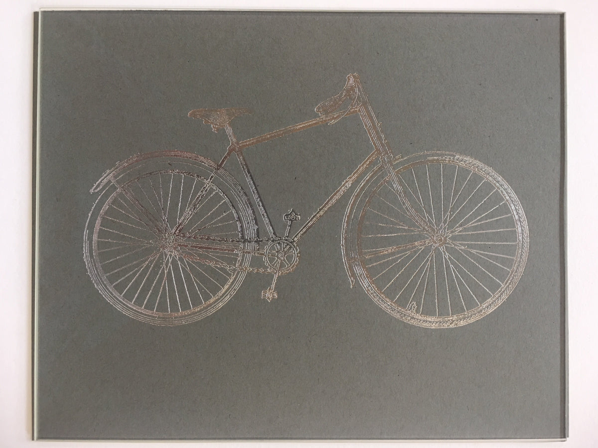 Bike - Letterpress Foil Broadside
