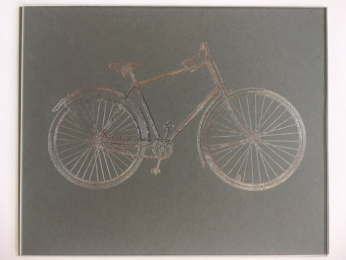 Bike - Letterpress Foil Broadside