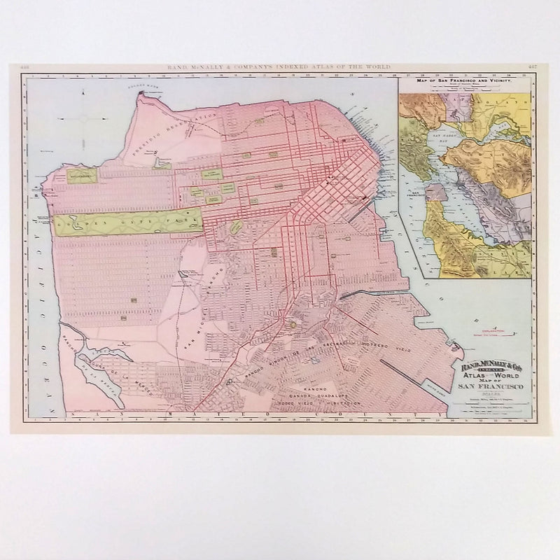 San Francisco - Vintage Map Reproduction Reproduction