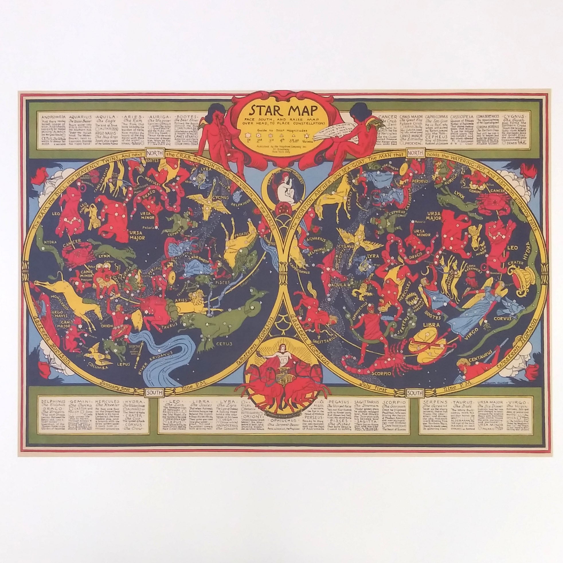 Map Star Book Star Map - Vintage Map Reproduction – Big Wheel Press