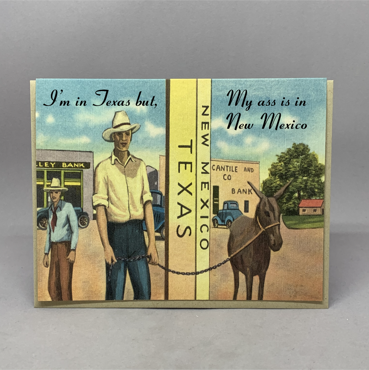 Vintage New Mexico My Ass Card