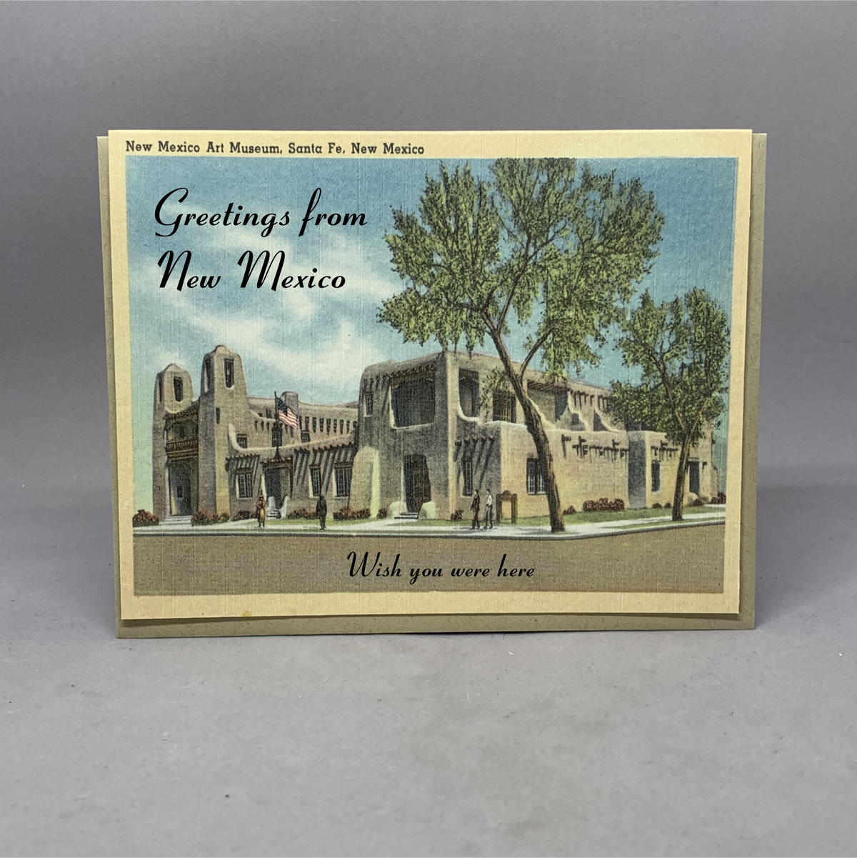 Vintage New Mexico Santa Fe Art Museum Card