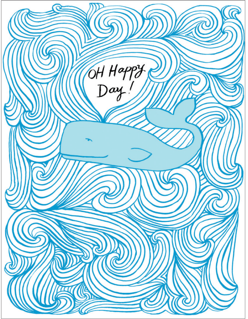Happy Day Whale Broadside