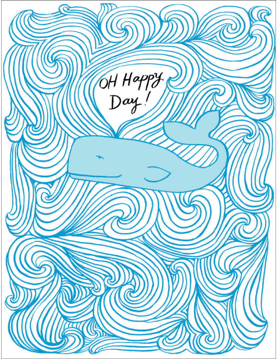 Happy Day Whale Broadside